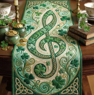 Celtic Rhythm Quilted Table Runner Halloween Table Runner Thanksgiving Table Decor