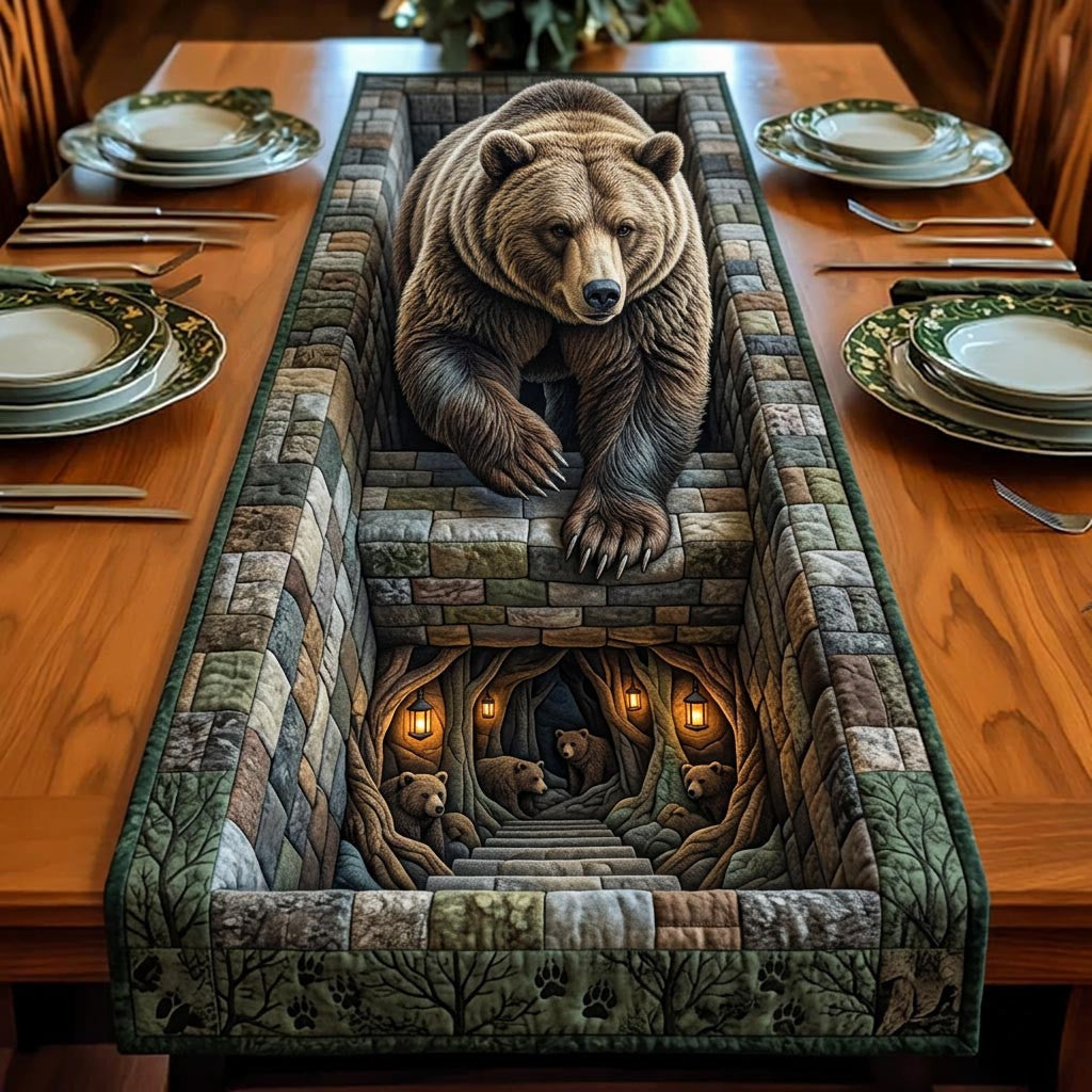 Nation Bloom Quilted Table Runner Halloween Table Runner Thanksgiving Table Decor