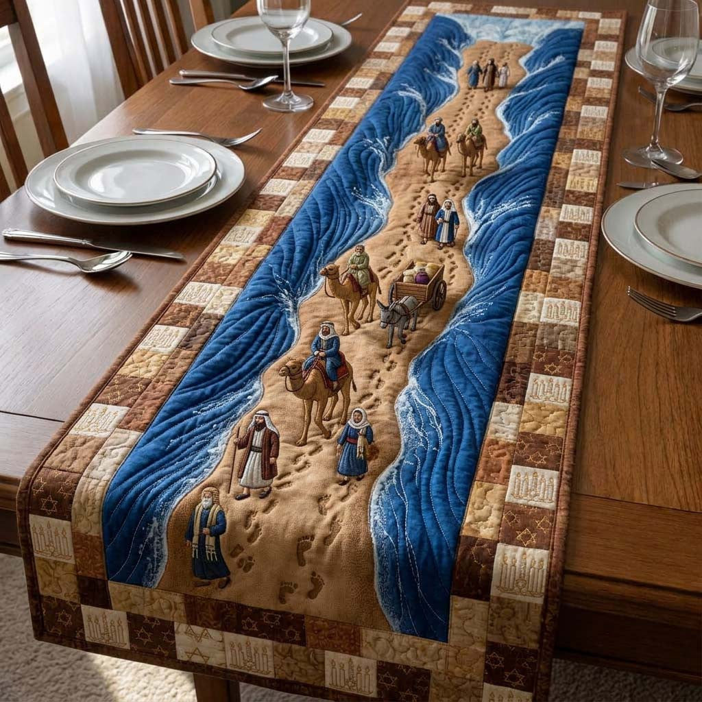 Promised Path Journey Quilted Table Runner Halloween Table Runner Thanksgiving Table Decor