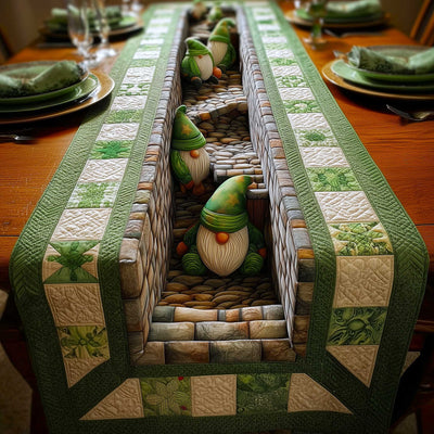 Shamrock Fun Quilted Table Runner Halloween Table Runner Thanksgiving Table Decor