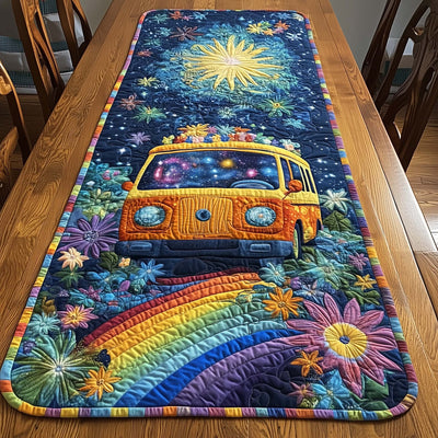 Hippie Van Quilted Table Runner Halloween Table Runner Thanksgiving Table Decor