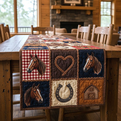 Horse Haven Quilted Table Runner Halloween Table Runner Thanksgiving Table Decor