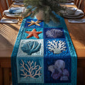 Reef Elegance Quilted Table Runner Halloween Table Runner Thanksgiving Table Decor