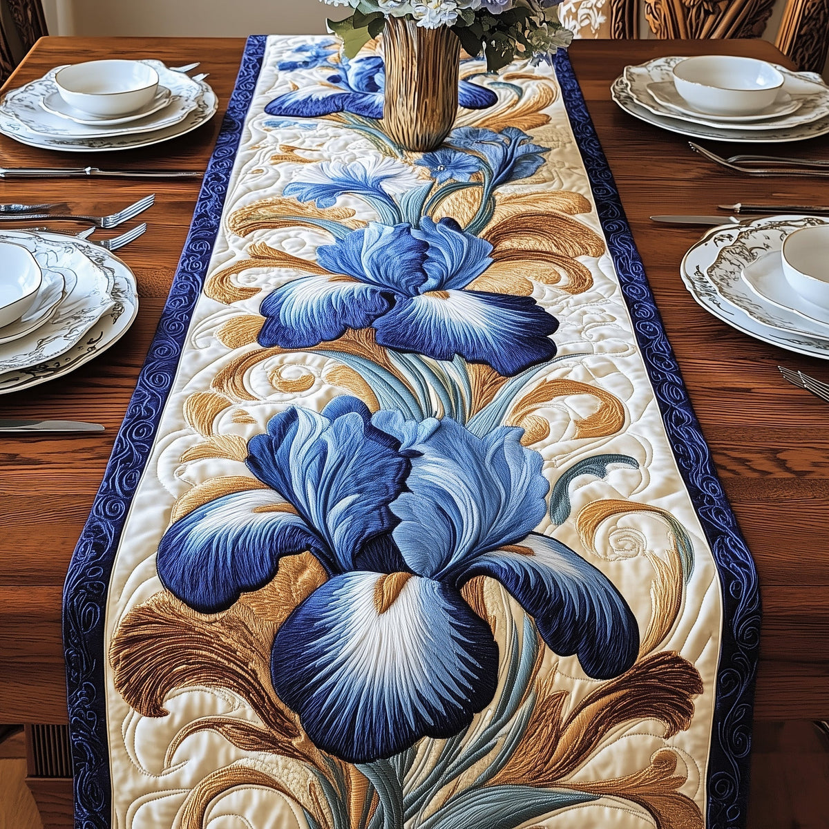 Symbol of Hope Quilted Table Runner Halloween Table Runner Thanksgiving Table Decor