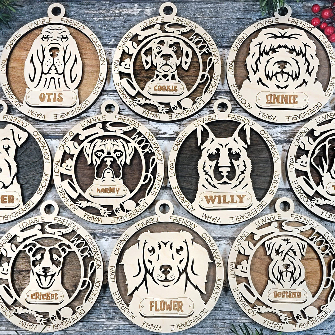 Pet Wood Sign, Family Christmas Ornament, Christmas Decor