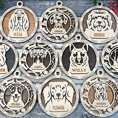 Pet Wood Sign, Family Christmas Ornament, Christmas Decor