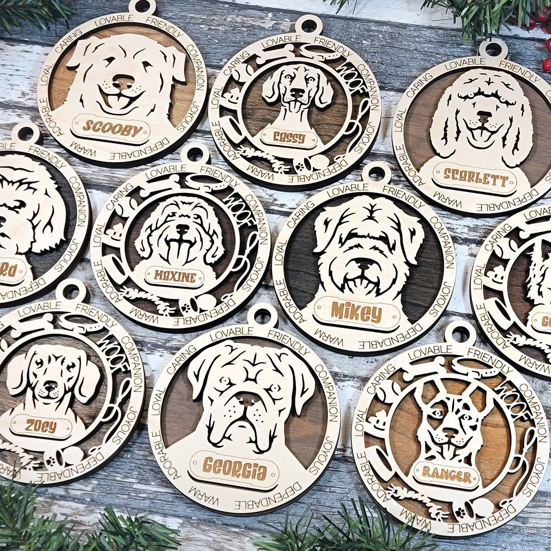 Pet Wood Sign, Family Christmas Ornament, Christmas Decor
