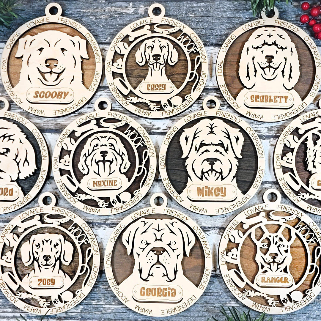 Pet Wood Sign, Family Christmas Ornament, Christmas Decor