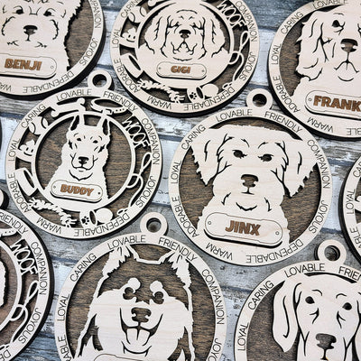 Pet Wood Sign, Family Christmas Ornament, Christmas Decor