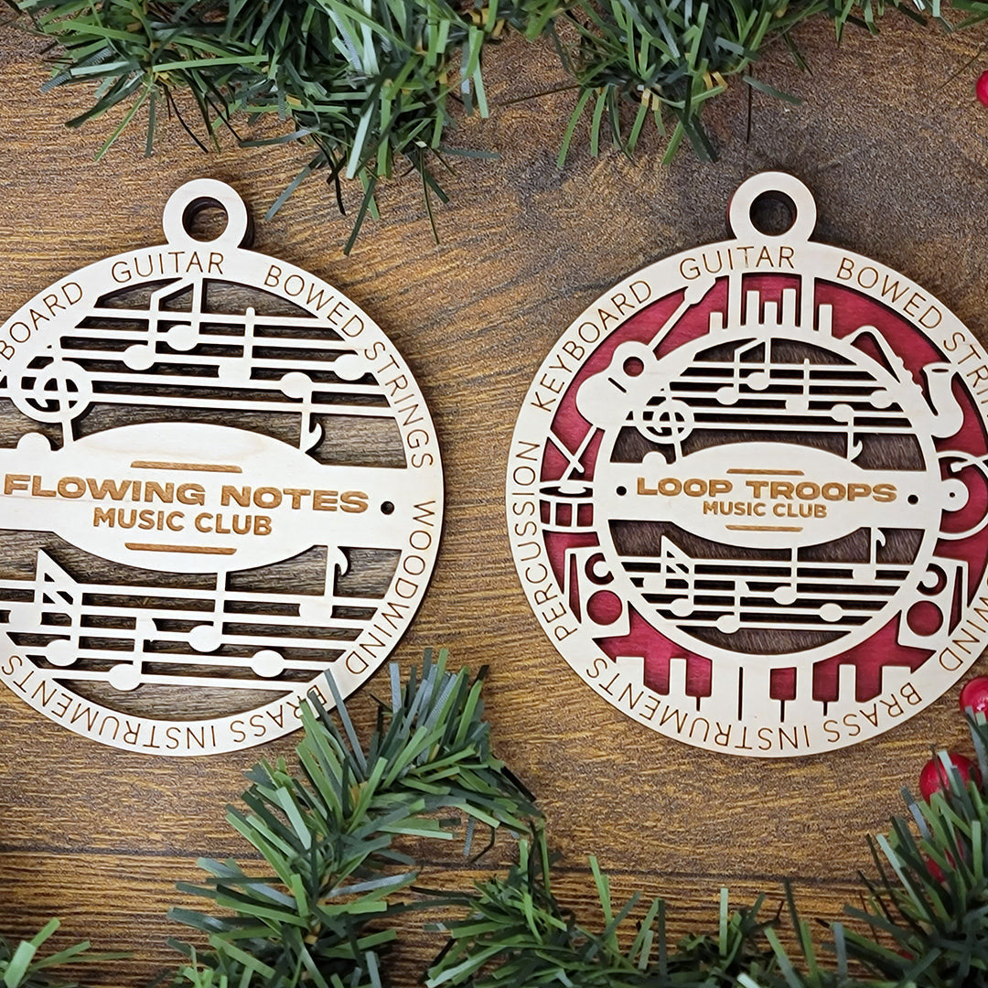 Art Club Wood Sign, Family Christmas Ornament, Christmas Decor