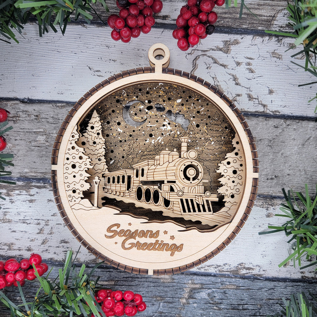 Polar Express Wood Sign, Family Christmas Ornament, Christmas Decor