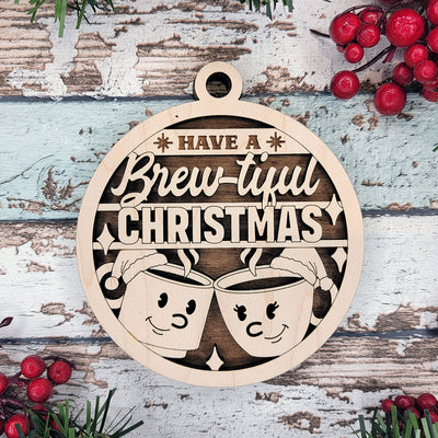 Brew Tastic Wood Sign, Family Christmas Ornament, Christmas Decor