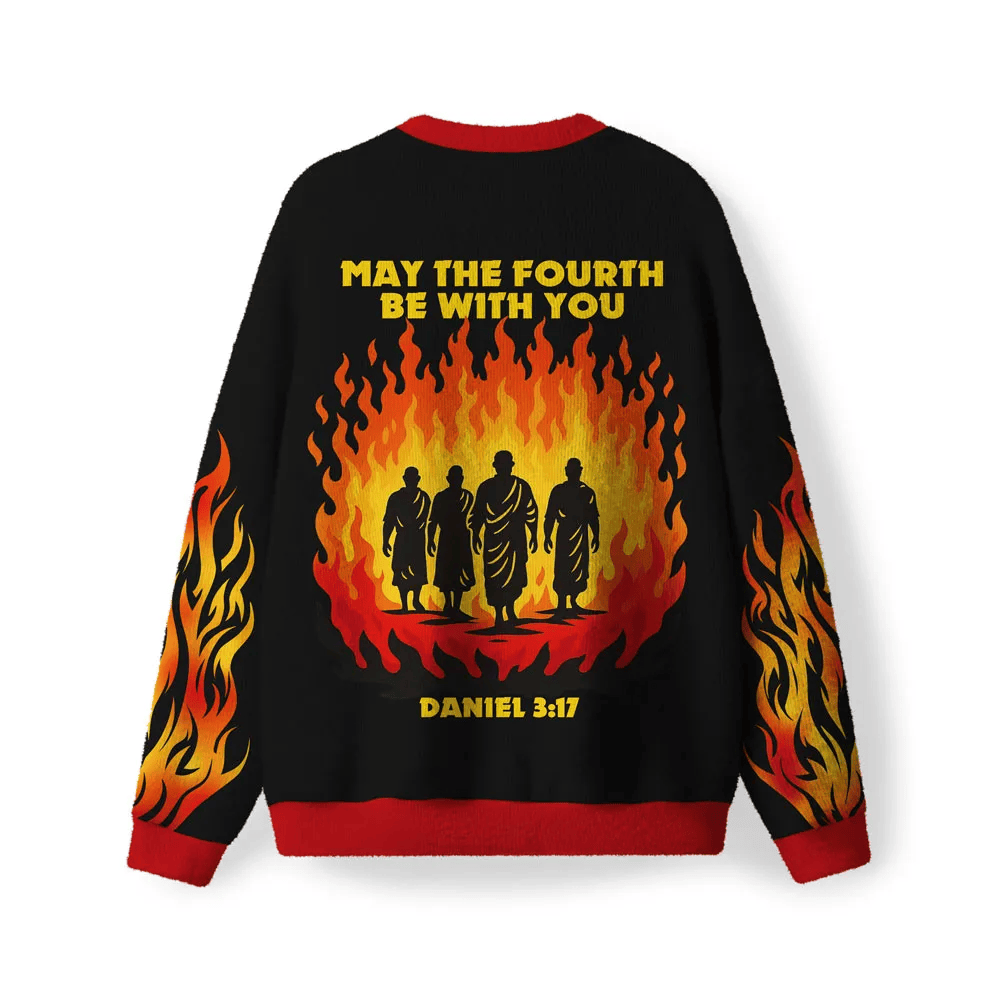 May The Fourth Be With You Christian Funny Ugly Sweater, Ugly Xmas Sweater, Christmas Ugly Sweatshirt ZZIPREV