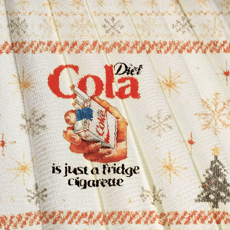 Diet Coke Is Just A Fridge Cigarette Vintage Ugly Sweater, Ugly Xmas Sweater, Christmas Ugly Sweatshirt