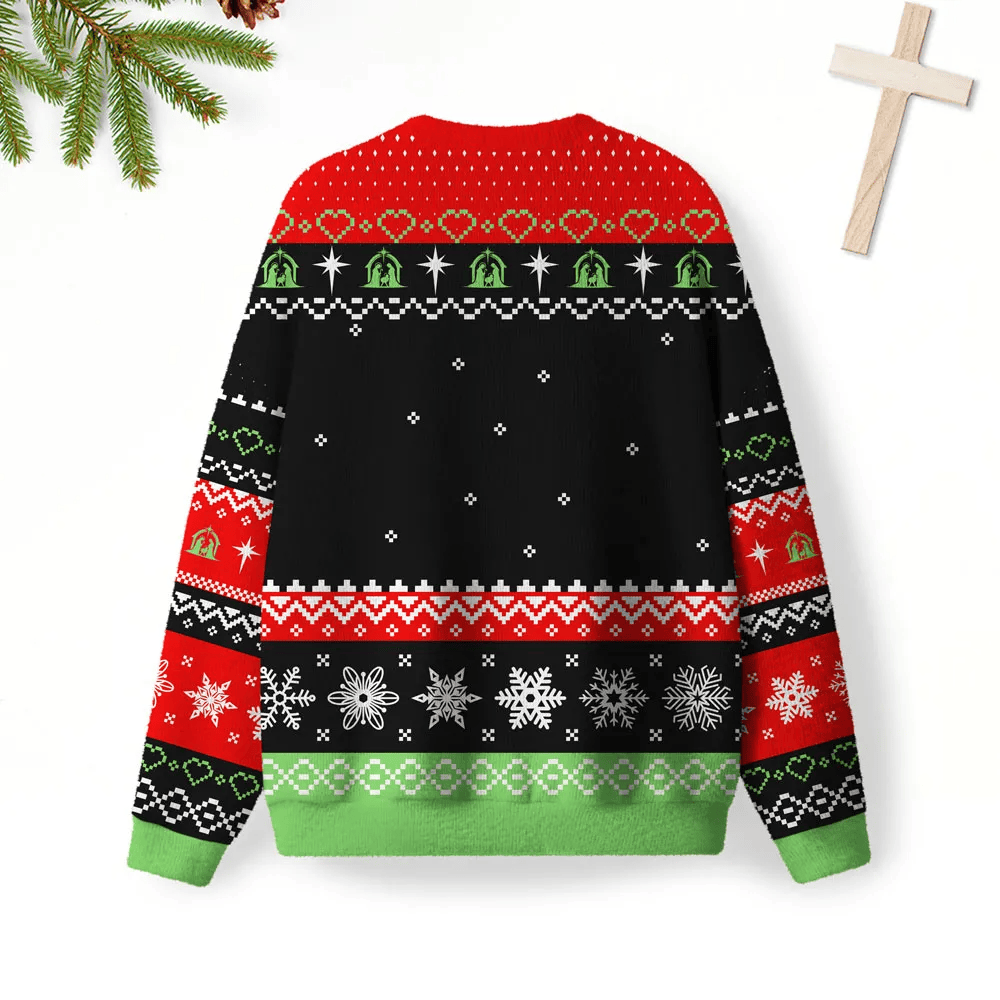 Naughty Nice Christian Funny Ugly Sweater, Ugly Xmas Sweater, Christmas Ugly Sweatshirt