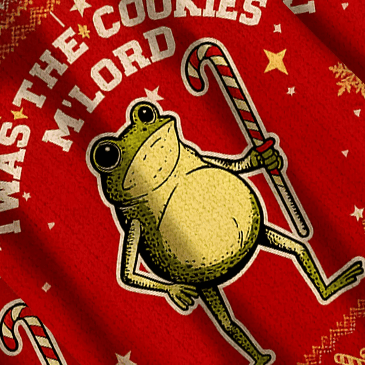 Twas The Cookies M'lord Funny Frog Ugly Sweater, Funny Christmas Ugly Sweatshirt, Xmas Ugly Sweater