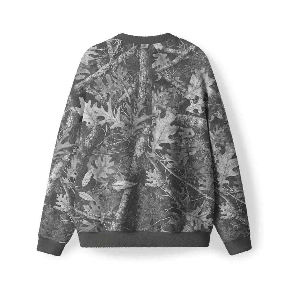Jesus Is King Camo Furry Christian Funny Ugly Sweater, Ugly Xmas Sweater, Christmas Ugly Sweatshirt
