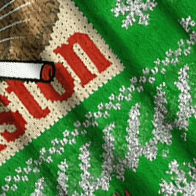 Winston Smoking Cat Ugly Sweater, Funny Christmas Ugly Sweatshirt, Xmas Ugly Sweater