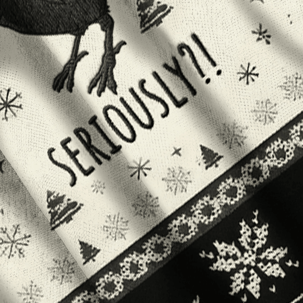 Raven Seriously Ugly Sweater, Funny Christmas Ugly Sweatshirt, Xmas Ugly Sweater