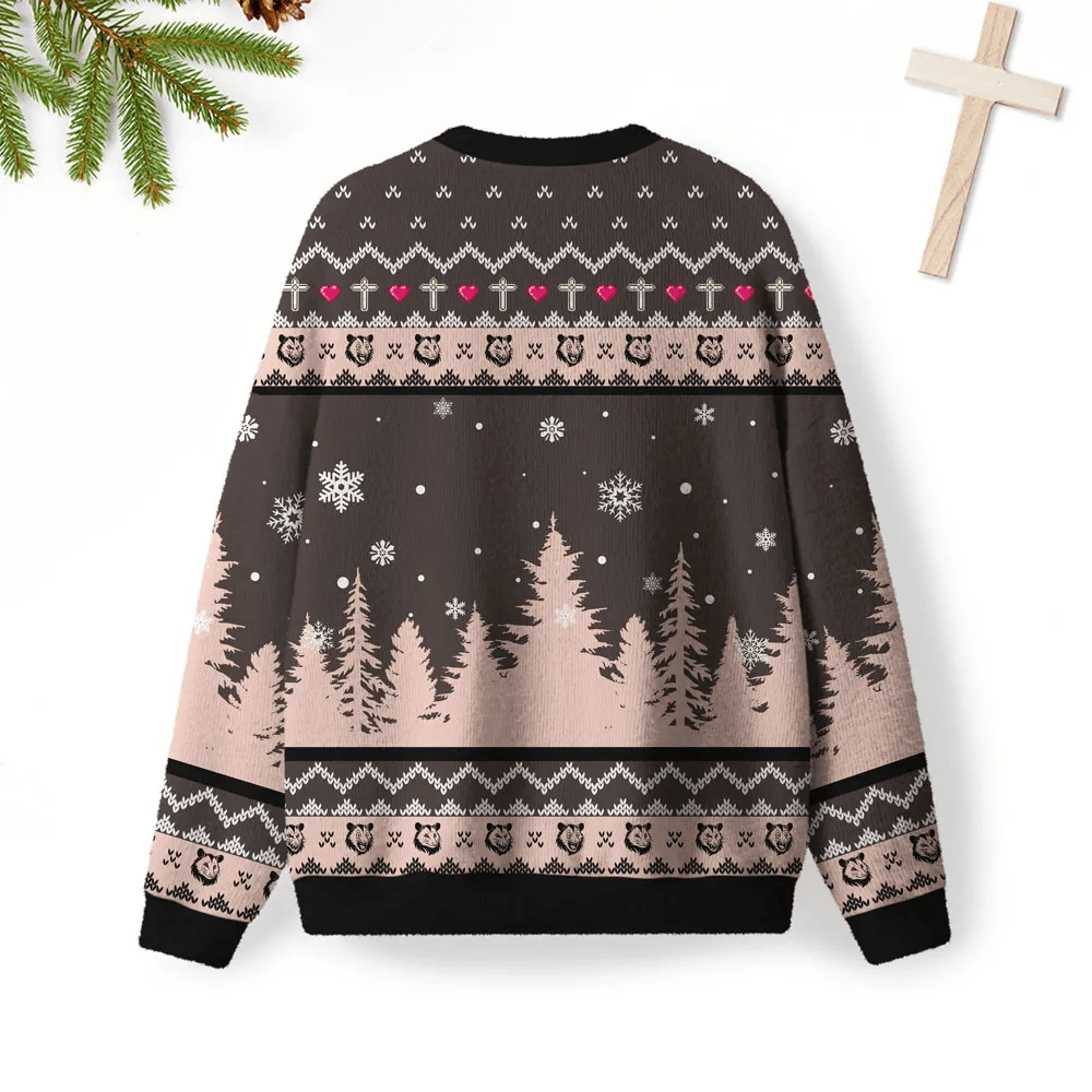 First Of All I Am God's Masterpiece Christian Funny Ugly Sweater, Ugly Xmas Sweater, Christmas Ugly Sweatshirt