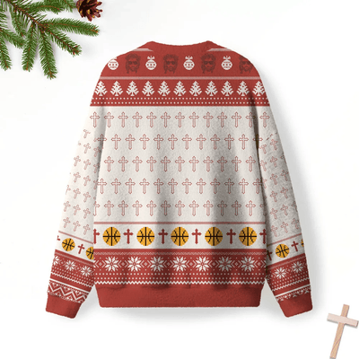 He Is Rizzin Furry Christian Funny Ugly Sweater, Ugly Xmas Sweater, Christmas Ugly Sweatshirt