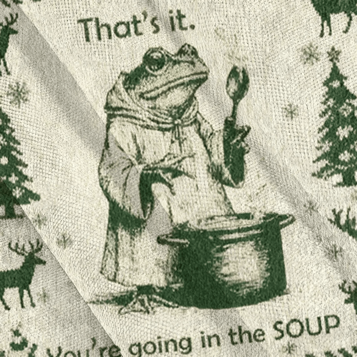 That's It You're Going In The Soup Frog Soup Meme Ugly Sweater, Christmas Ugly Sweatshirt, Xmas Ugly Sweater