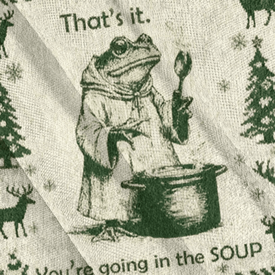 That's It You're Going In The Soup Frog Soup Meme Ugly Sweater, Christmas Ugly Sweatshirt, Xmas Ugly Sweater
