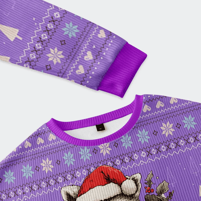 Funny Raccoon Cute But Feral Funny Ugly Sweater, Ugly Xmas Sweater, Christmas Ugly Sweatshirt