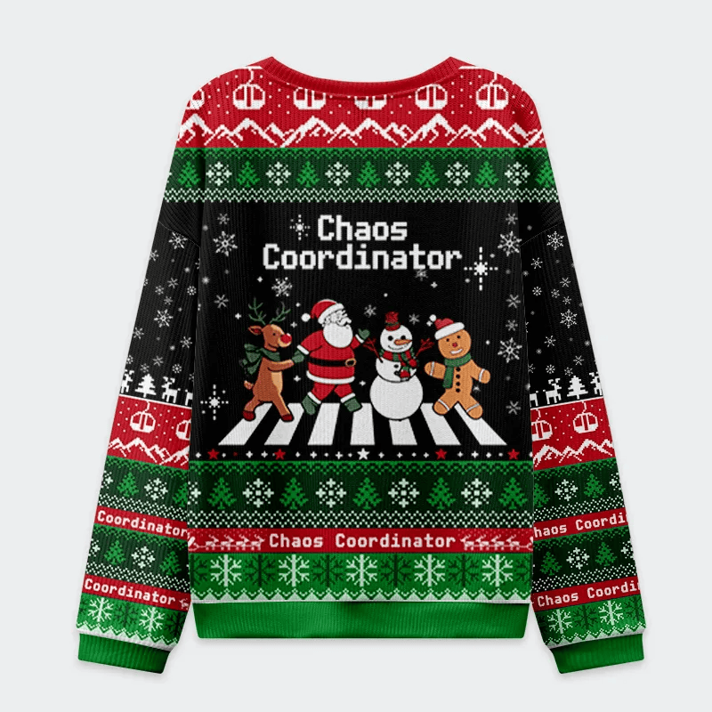 Holiday Chaos Coordinator Funny Ugly Sweater, Ugly Xmas Sweater, Christmas Ugly Sweatshirt