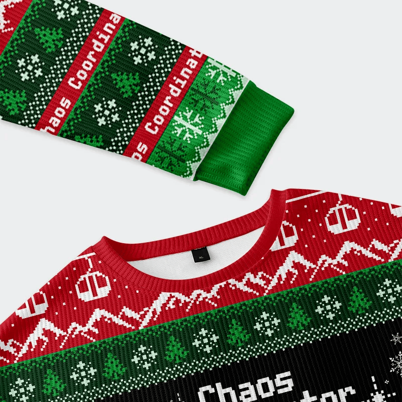 Holiday Chaos Coordinator Funny Ugly Sweater, Ugly Xmas Sweater, Christmas Ugly Sweatshirt