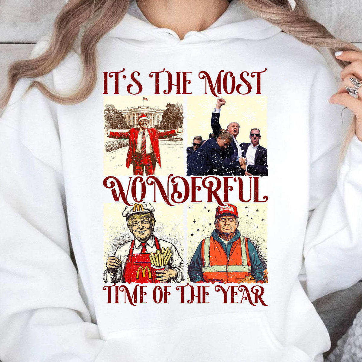 It's The Most Wonderful Time of Year Trump2024 Christmas Sweatshirt, Funny Political Shirts