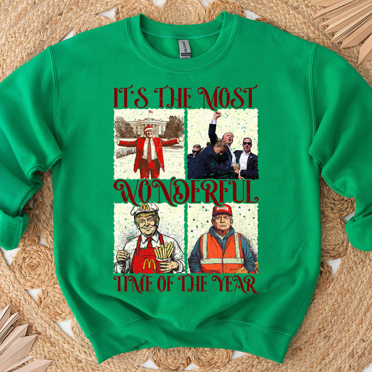 It's The Most Wonderful Time of Year Trump2024 Christmas Sweatshirt, Funny Political Shirts