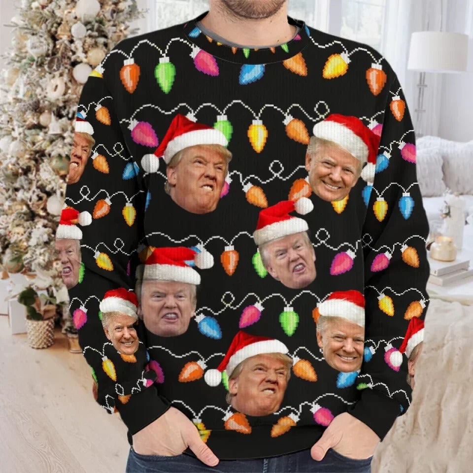 Here Comes Santa Claus Sweatshirt, Funny Ugly Christmas Sweater, Christmas Gift Idea