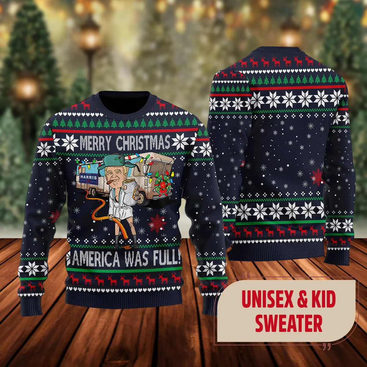 Trump2024 Ugly Xmas Sweater, Merry Christmas Sweatshirt, Christmas Gift For Patriots