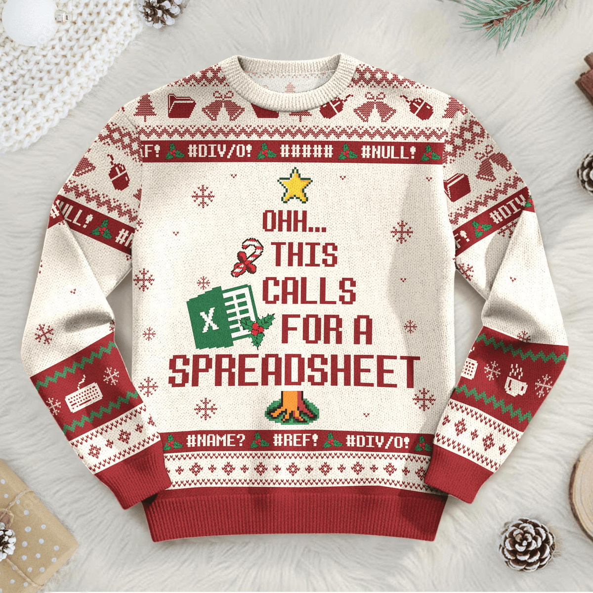 This Calls For A Spreadsheet Ugly Sweater, Funny Ugly Christmas Sweater, Christmas Ugly Sweatshirt