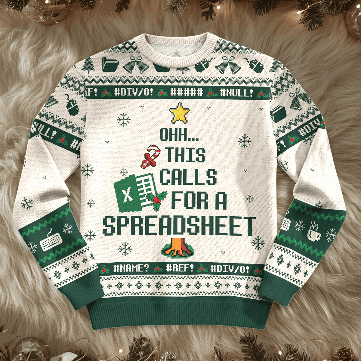 This Calls For A Spreadsheet Ugly Sweater, Funny Ugly Christmas Sweater, Christmas Ugly Sweatshirt