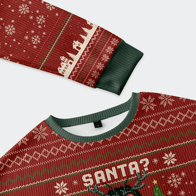 Santa? No, It’s Mothman! Funny Ugly Sweater, Ugly Xmas Sweater, Christmas Ugly Sweatshirt