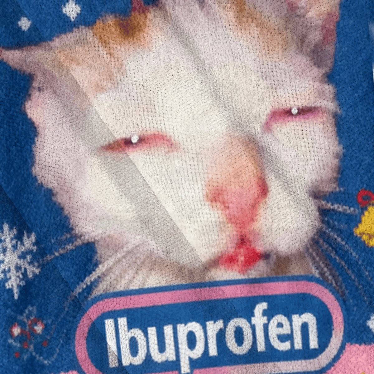 I Need Ibuprofen Cat Meme Ugly Sweater, Funny Christmas Ugly Sweatshirt, Xmas Ugly Sweater, Cat Lovers Gift