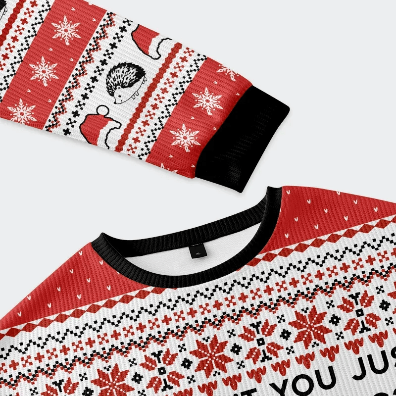 Hedgehog Rejection Funny Ugly Sweater, Ugly Xmas Sweater, Christmas Ugly Sweatshirt