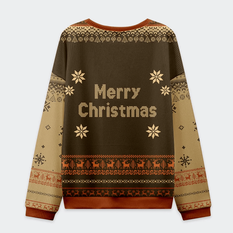 Festive & Frazzled Gingerbread Funny Ugly Sweater, Ugly Xmas Sweater, Christmas Ugly Sweatshirt