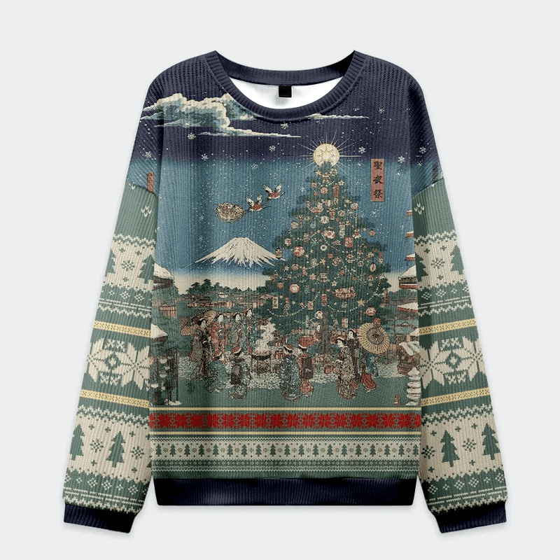 Japanese Traditions Funny Ugly Sweater, Ugly Xmas Sweater, Christmas Ugly Sweatshirt
