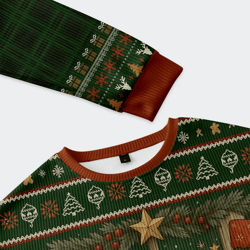 Cookies Candles And A Foxy Holiday Funny Ugly Sweater, Ugly Xmas Sweater, Christmas Ugly Sweatshirt