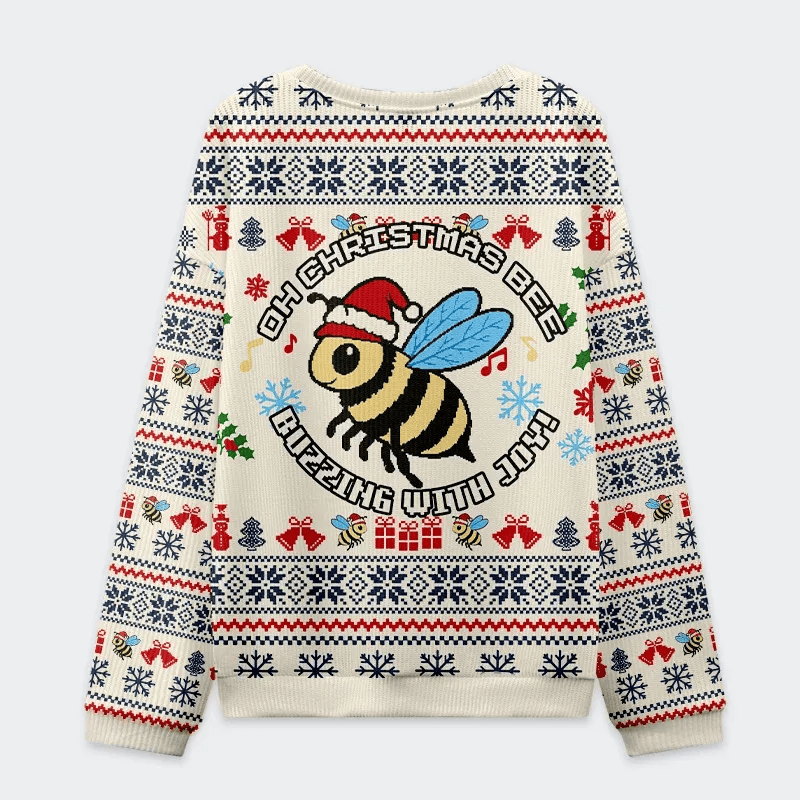 Christmas Bee Funny Ugly Sweater, Ugly Xmas Sweater, Christmas Ugly Sweatshirt