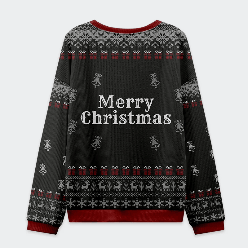 1% Battery 100% Festive Funny Ugly Sweater, Ugly Xmas Sweater, Christmas Ugly Sweatshirt