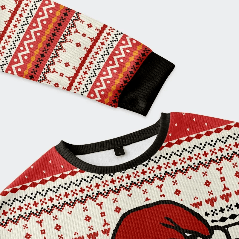 Arrested Cat Funny Ugly Sweater, Ugly Xmas Sweater, Christmas Ugly Sweatshirt