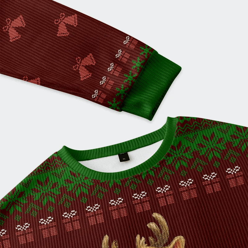Don't Mess With Rudolph Funny Ugly Sweater, Ugly Xmas Sweater, Christmas Ugly Sweatshirt