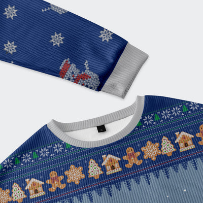 Chaos: Cat, Crow And Fish Unite Funny Ugly Sweater, Ugly Xmas Sweater, Christmas Ugly Sweatshirt