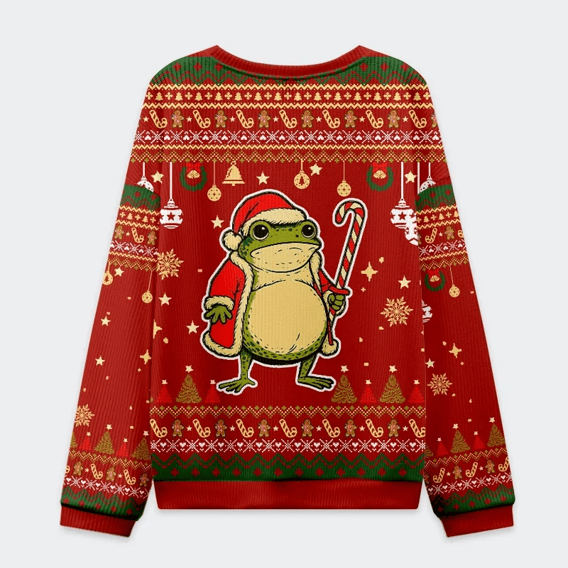 Twas The Cookies Frog Funny Ugly Sweater, Ugly Xmas Sweater, Christmas Ugly Sweatshirt
