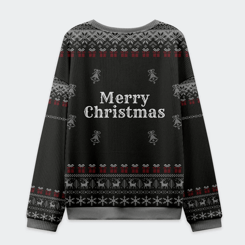 Lights Santa Raven Funny Ugly Sweater, Ugly Xmas Sweater, Christmas Ugly Sweatshirt