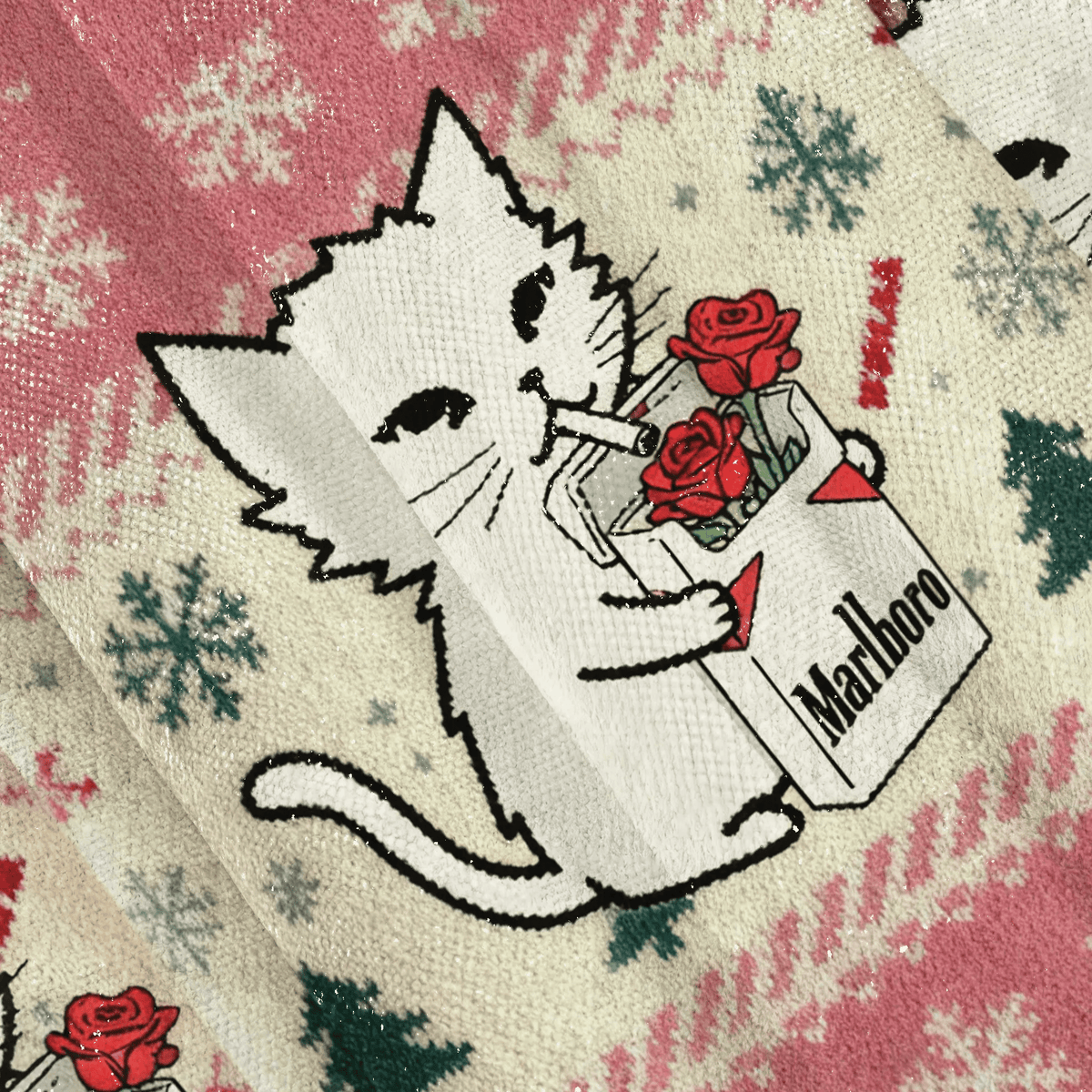 Marlboro Funny Soming Cat Funny Ugly Sweater, Ugly Xmas Sweater, Christmas Ugly Sweatshirt ZZIPREV